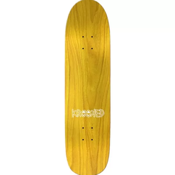 Bestsellers Krooked. Sandoval Fly Shaped Pro Deck 8.25. Yellow/Multi.** Best