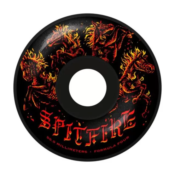 Best-Selling Spitfire. Apocalypse F4 99 Radial 55.5Mm Wheels. Black.** Best Sale