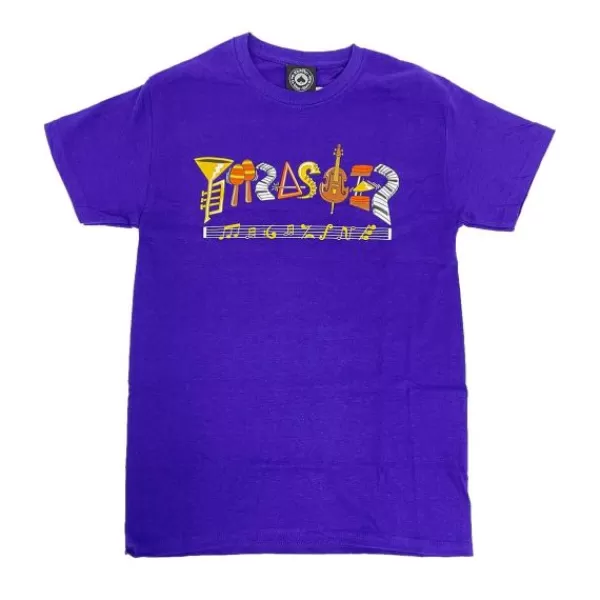 Best-Selling Thrasher. Fillmore T Shirt. Purple.** Cheap