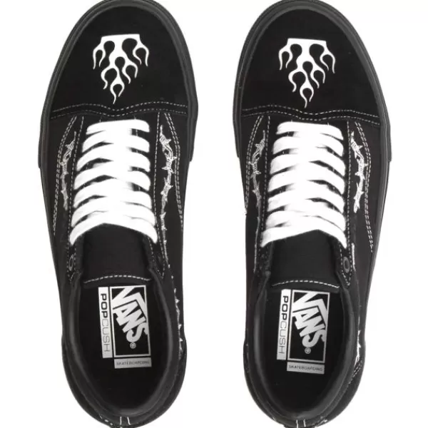 Best-Selling Vans. Skate Old Skool Elijah Berle. Black/Black.** Cheap