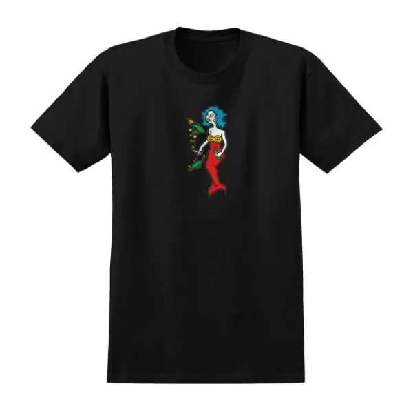 Excellent Quality Krooked. Mermaid Tee. Black/Red.** Cheap