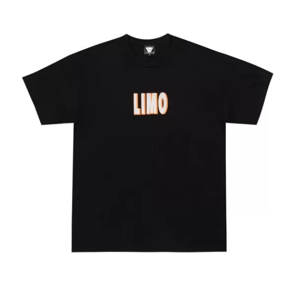 Excellent Quality Limosine. Sticker T-Shirt. Black / Orange.** Sale