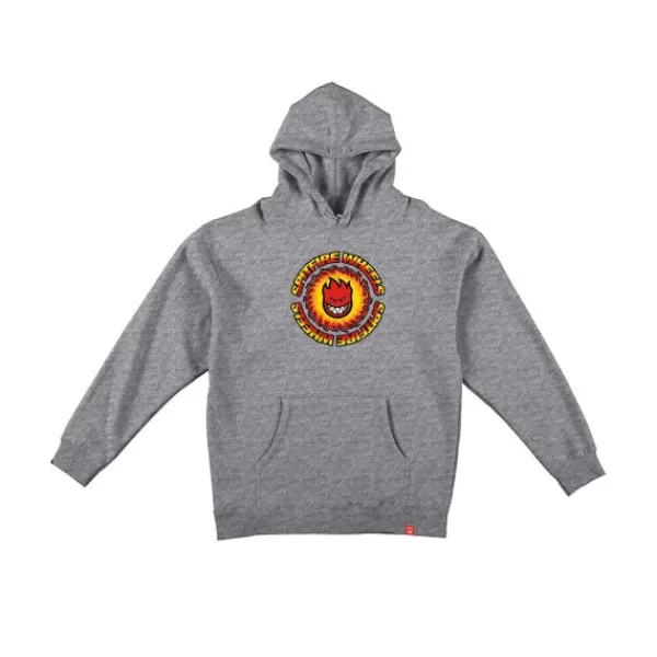 Excellent Quality Spitfire. Youth Og Fireball Hoodie. Grey Heather.** Shop