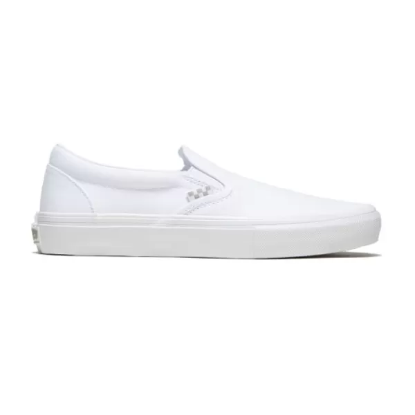 Excellent Quality Vans. Skate Slip-On. True White.** Clearance