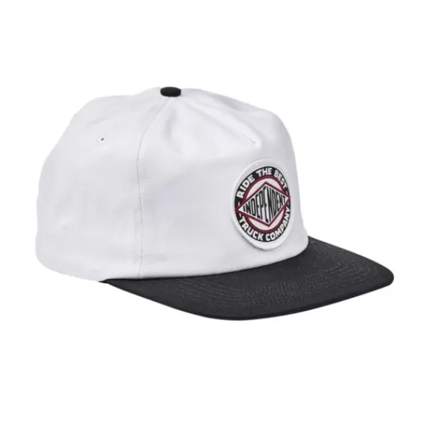 Exquisite Gifts Independent. Btg Summit Snapback Hat. White/ Black.** New