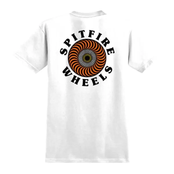 Gift Selection Spitfire. Og Classic Fill Tee. White/ Multi.** Sale