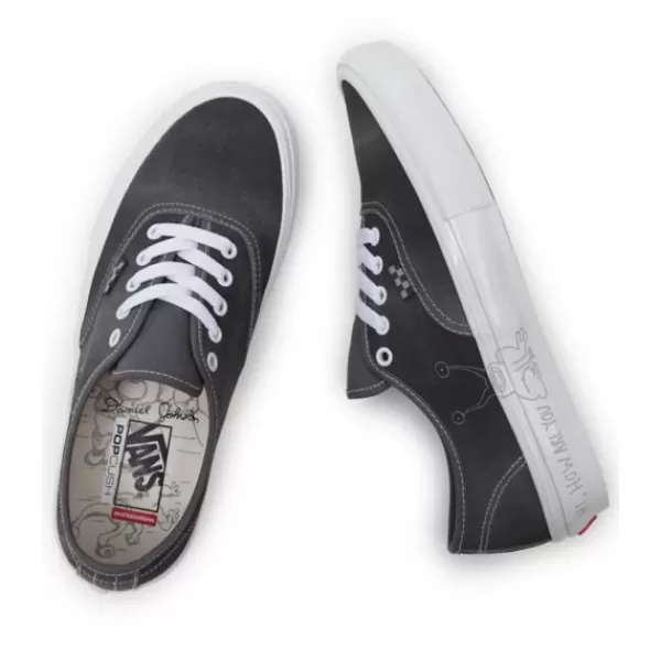 Gift Selection Vans. Daniel Johnston Skate Authentic. Raven/White.** Outlet