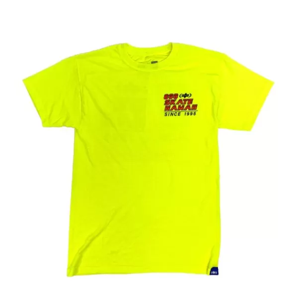 Hot Sale 808 Skate. Safety T-Shirt. Bright Yellow.** Best