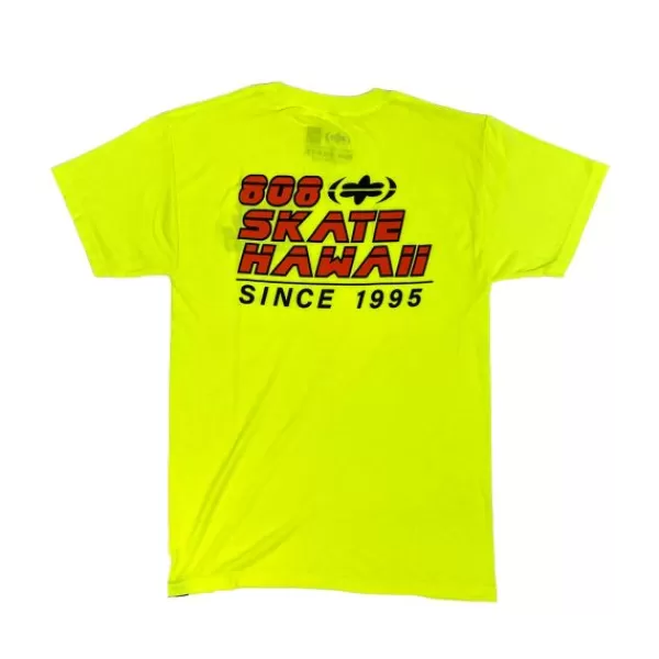 Hot Sale 808 Skate. Safety T-Shirt. Bright Yellow.** Best