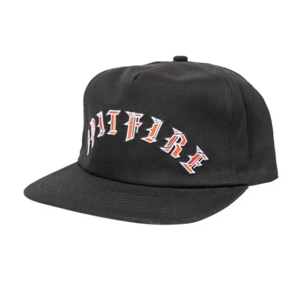 Hot Sale Spitfire. Old E Arch Snapback. Black/Red.** New