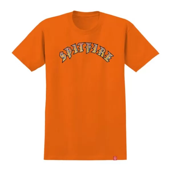 Hot Sale Spitfire. Youth Old E T-Shirt. Orange.** Sale