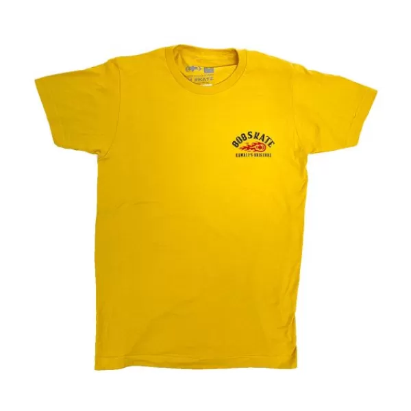 Latest 808 Skate. Fiyah T Shirt. Yellow.** Online