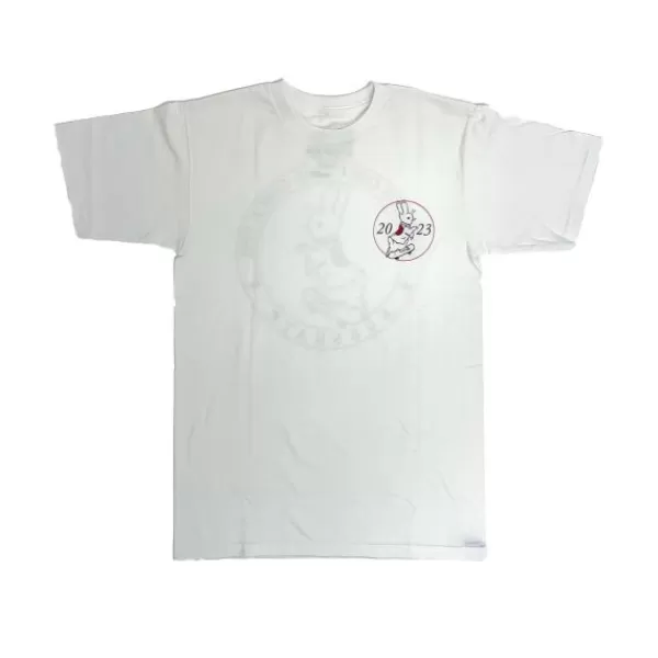 Latest 808 Skate. Year Of The Rabbit T-Shirt. White.** Clearance