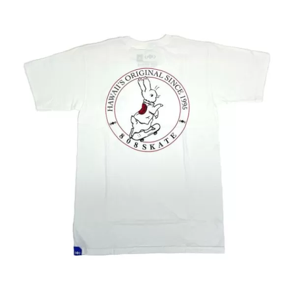 Latest 808 Skate. Year Of The Rabbit T-Shirt. White.** Clearance