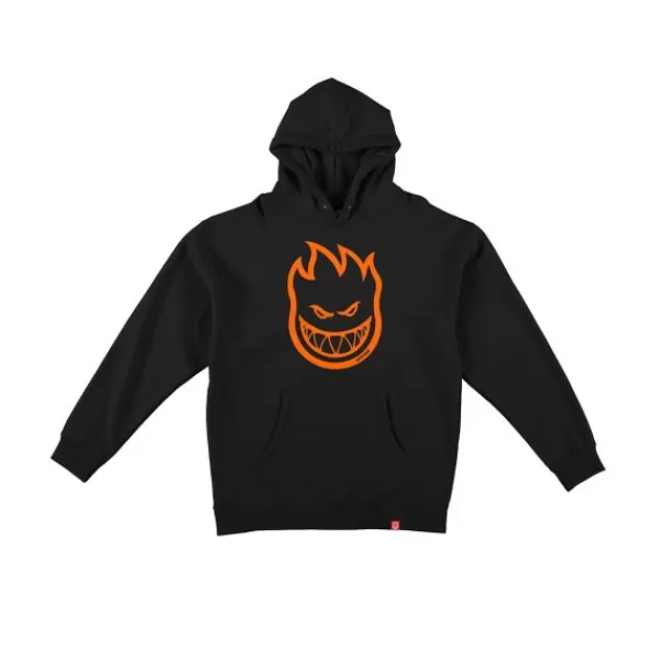 Latest Spitfire. Big Head Youth Hoodie. Black/ Orange.** Store