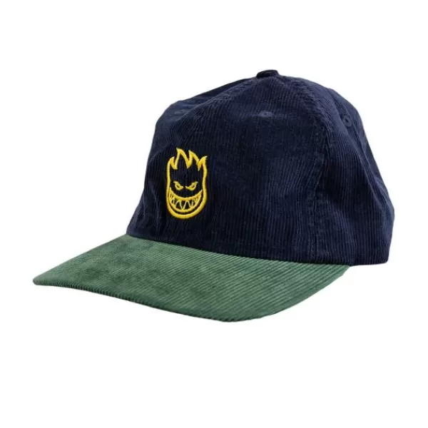 Latest Spitfire. Lil Bighead Strapback Hat. Navy/Dark Green.** Hot