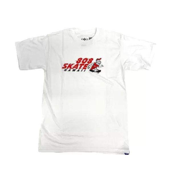 Lower Prices 808 Skate. Pusha T-Shirt. White/Red.** Online