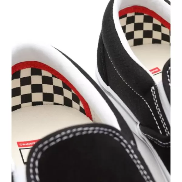 Lower Prices Vans. Skate Slip-On. Black/White.** New