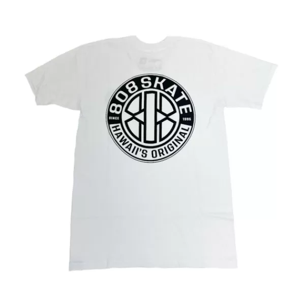 New Arrivals 808 Skate. Medallion T-Shirt. White.** Store