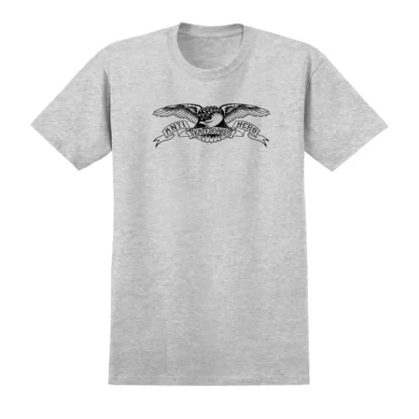 New Threads Anti-Hero. Basic Eagle T Shirt. Grey/ Black.** Cheap