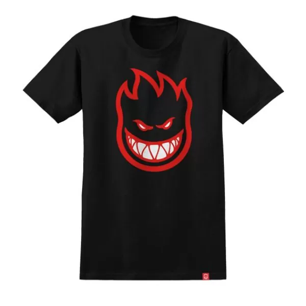 New Threads Spitfire. Youth Bighead Fill T-Shirt. Black/Red.** Outlet