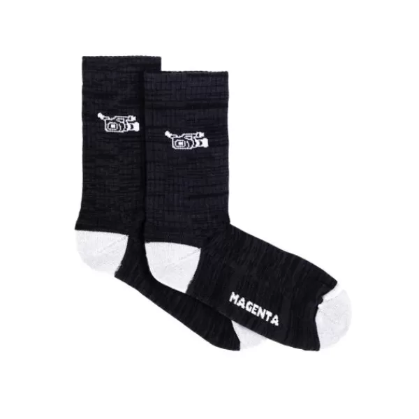 Official Magenta Skateboards. Vx Socks. Black** New