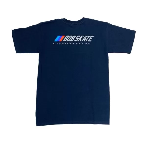 Online Store 808 Skate. Performance T-Shirt. Navy.** Discount