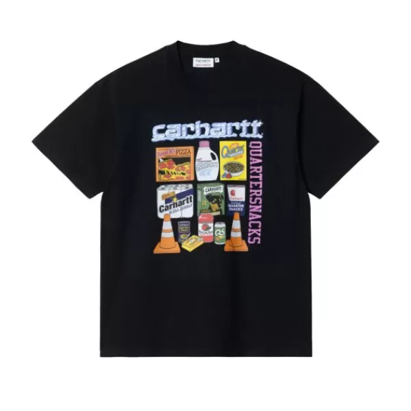 Online Store Carhartt Wip. Quartersnacks Graphic T-Shirt. Black.** Hot