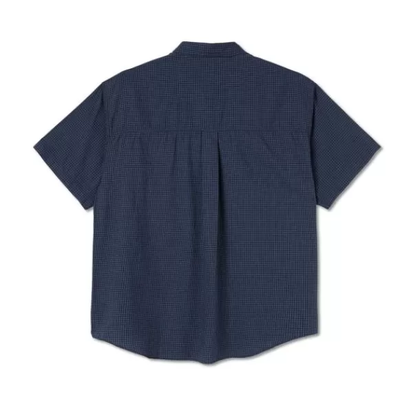 Online Store Polar. Mitchell Poplin Shirt. Blue.** Sale