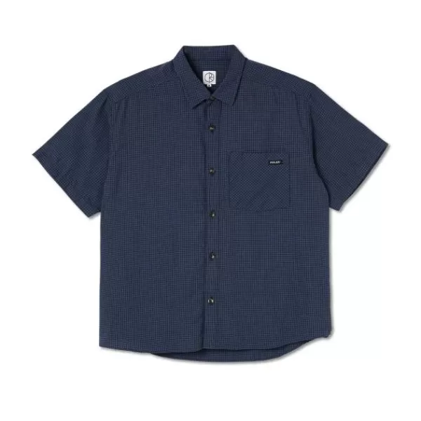 Online Store Polar. Mitchell Poplin Shirt. Blue.** Sale