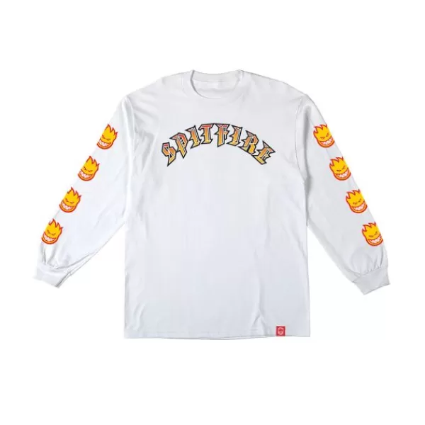 Quick Delivery Spitfire. Old E Bighead Longsleeve Tee. White.** Best