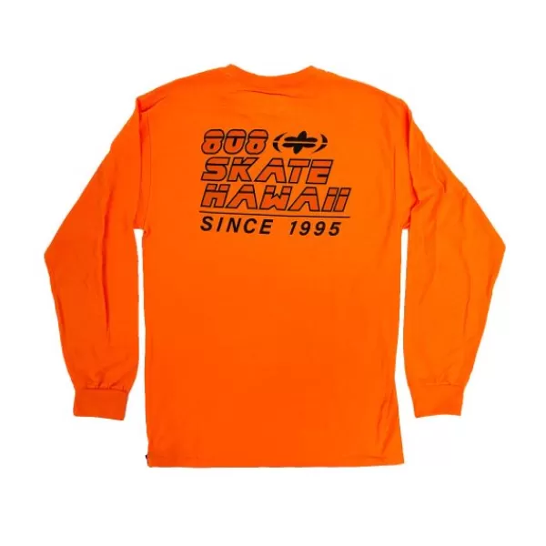 Store 808 Skate. Safety Longsleeve T-Shirt. Orange.** Online