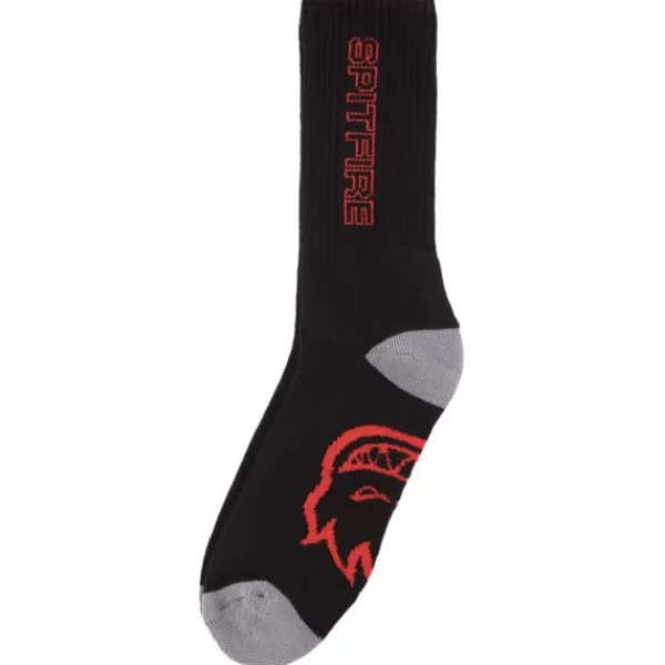 Store Spitfire. Classic 87 3 Pack Socks. Black/Red/Green.** Store