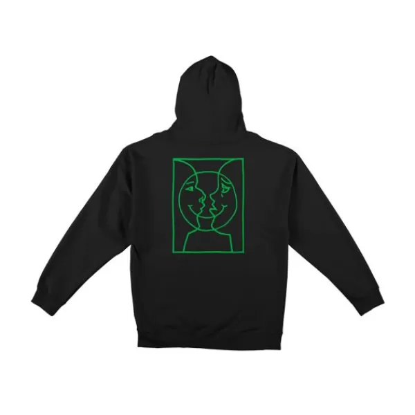 Top Selling Krooked. Moonsmile Raw Hoodie. Black/Green.** Sale