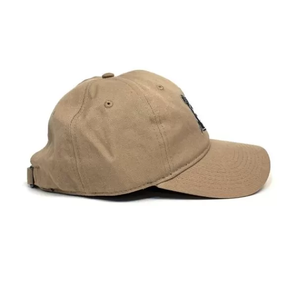 Unique 808 Skate. Crest Strapback Hat. Khaki.** Flash Sale