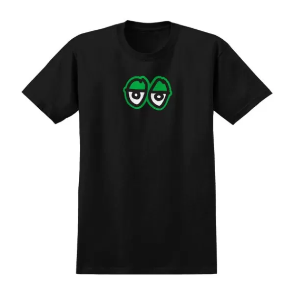 Unique Krooked. Eyes T-Shirt. Black/Green.** Cheap