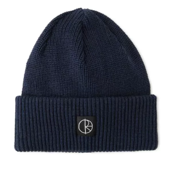 Unique Polar. Double Fold Merino Beanie. Navy.** Online