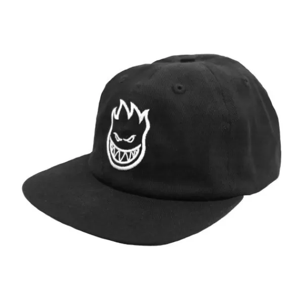 Unique Spitfire. Big Head Unstructered Strapback Hat. Black/White/Black.** Clearance