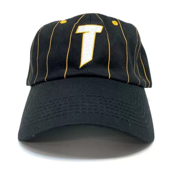 Unique Thrasher. T Logo Hat. Stripe/ Black.** Outlet