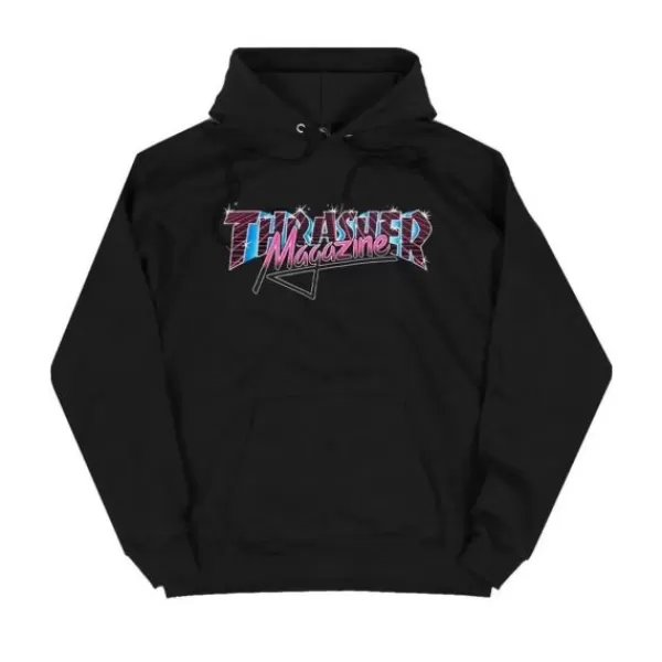 Unique Thrasher. Vice Logo Hoodie. Black.** Discount