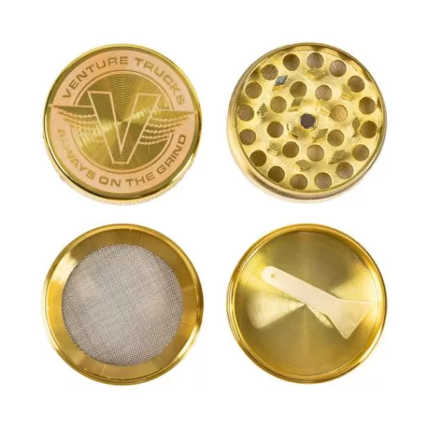 Unique Venture. Wings Herb Grinder. Gold.** Outlet