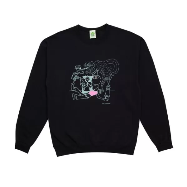 Wholesale Frog Skateboards. Teenagers Crewneck. Black.** Best